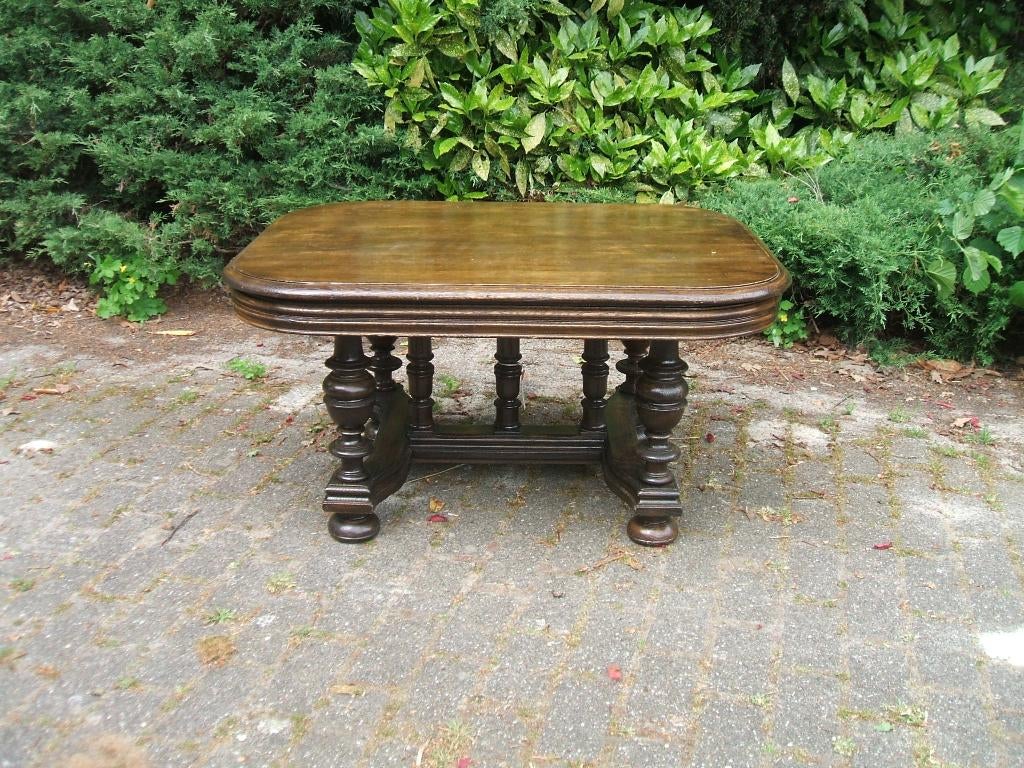 Antieke Henri Deux eikenhouten salontafel., Ophalen