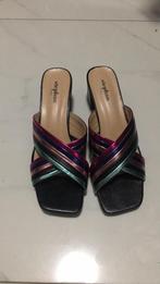 Nieuwe dames hakken regenboog zwart instappers pumps, Ophalen of Verzenden, Nieuw, Pumps