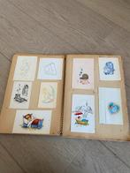 Oud plakboek met geboortekaartjes, Verzamelen, Ophalen of Verzenden, Voor 1970, Geboortekaartje