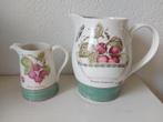Wedgewood Sarah's Garden pitcher & melkkannetje, Ophalen of Verzenden, Zo goed als nieuw, Porselein