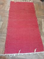Zweeds vodden kleed rood, Huis en Inrichting, Stoffering | Tapijten en Kleden, Gebruikt, Rechthoekig, Rood, 50 tot 100 cm