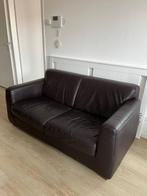 Leather couch (2-3 people), Huis en Inrichting, Banken | Bankstellen, Overige materialen, Gebruikt, Hoekbank, Tweepersoons