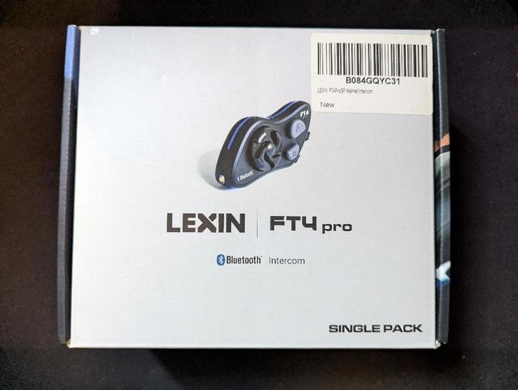 LEXIN FT4 Pro | 4-weg helm intercom / bluetooth headset, Motoren, Accessoires | Navigatiesystemen, Nieuw, Ophalen of Verzenden