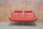 ZGANieuw! rode leren Leolux Volare design bank, Leolux, Leolux, Design, 150 tot 200 cm