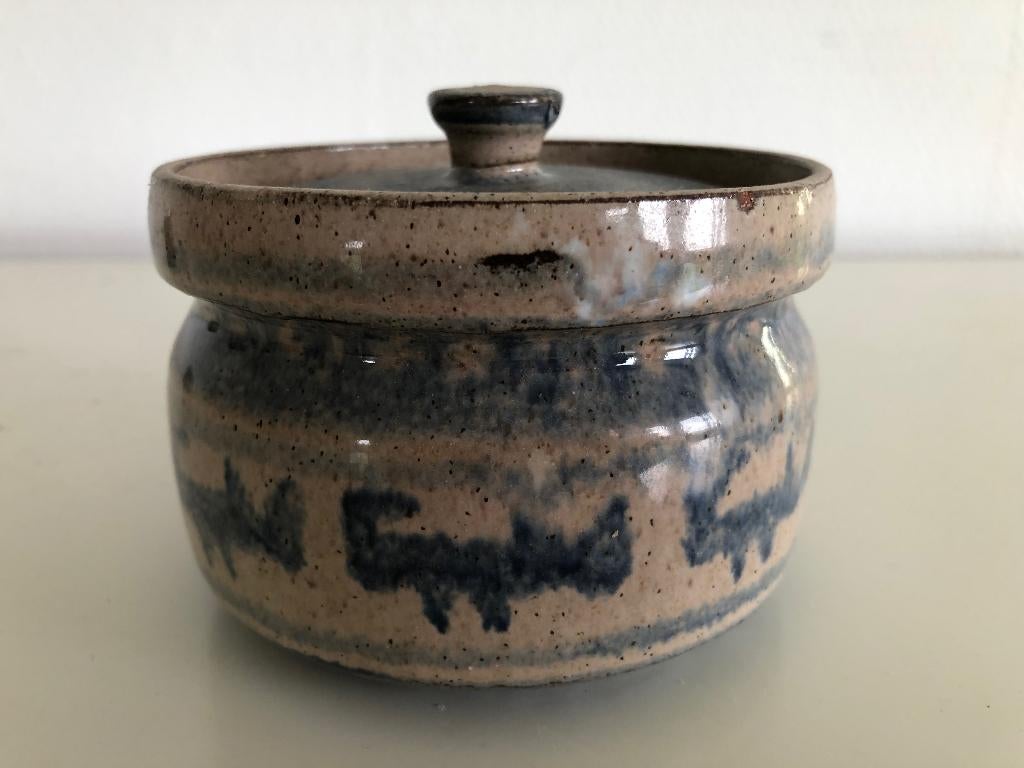 unica Keramiek de Vuurvogel potje met deksel, Antiek en Kunst, Ophalen of Verzenden