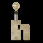 Travertijn design lamp Nucleo Sormani Midcentury, Ophalen