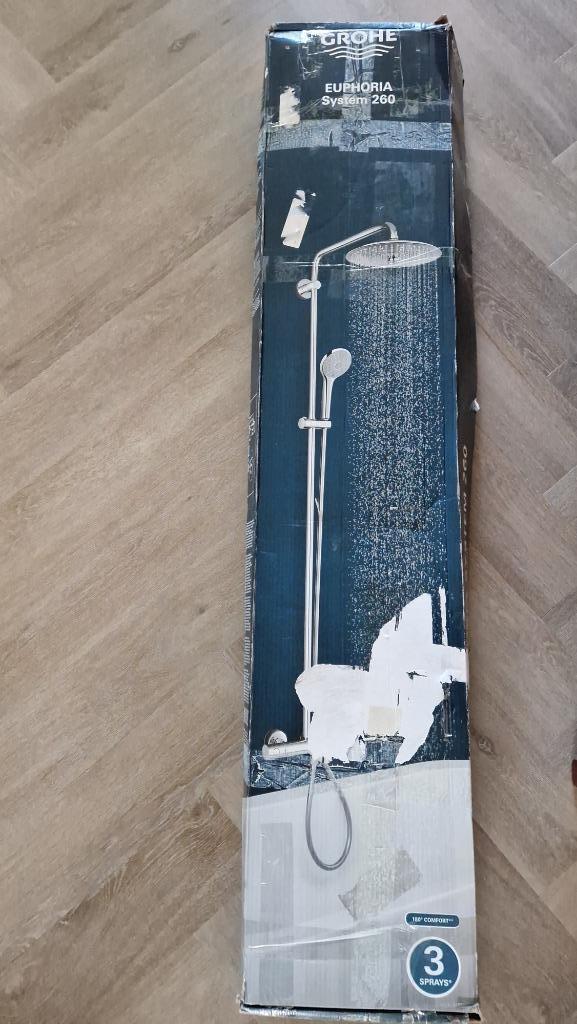 Grohe Euphoria Sytem 260 met baduitloop, Doe-het-zelf en Verbouw, Sanitair, Nieuw, Douche, Chroom, Ophalen of Verzenden