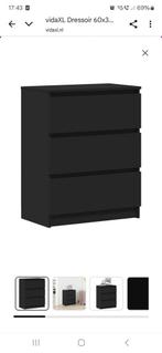 9x vidaXL Dressoir Zwart | Nieuw in doos | €50 per stuk, Huis en Inrichting, Kasten | Dressoirs, Ophalen, Nieuw, 25 tot 50 cm