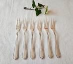 6 fraai verzilverde vorkjes stijl Art Nouveau, Antiek en Kunst, Ophalen of Verzenden