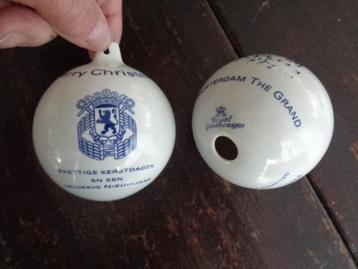 2 porseleinen Royal Goedewaagen kerstboom ballen   beschikbaar voor biedingen
