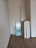 Lundia Kast Wit met Glasdeuren en Lades, Huis en Inrichting, Kasten | Stellingkasten, Ophalen, Zo goed als nieuw