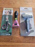 Kattenverzorgingsset - met o.a. FURminator roze, Dieren en Toebehoren, Honden-accessoires, Ophalen of Verzenden, Gebruikt