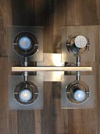 90 graden beweegbare 4-spots plafondlamp, Ophalen of Verzenden, Zo goed als nieuw, Plafondspot of Wandspot