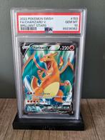 Charizard V 153 - Brilliant stars - Psa 10 - full art, Nieuw, Foil, Ophalen of Verzenden, Losse kaart