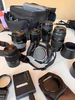 Sony Alpha 350 + 5 lensen en filters, Ophalen of Verzenden, Zo goed als nieuw, Sony, 8 keer of meer