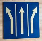 Uniek groot verkeersbord voorsorteervakken 80x80 cm, Verzamelen, Overige Verzamelen, Ophalen, Gebruikt