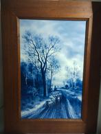 Prachtig Delfts blauwe Tegel in Lijst, Ophalen