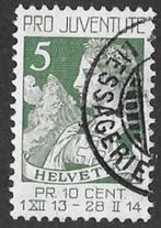 Zwitserland Postzegel uit 1913 fraai gestempeld, Ophalen of Verzenden, Gestempeld