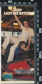 Sticker: Jeep - Ligt me beter (Kermis), Ophalen of Verzenden, Zo goed als nieuw, Bedrijf of Vereniging