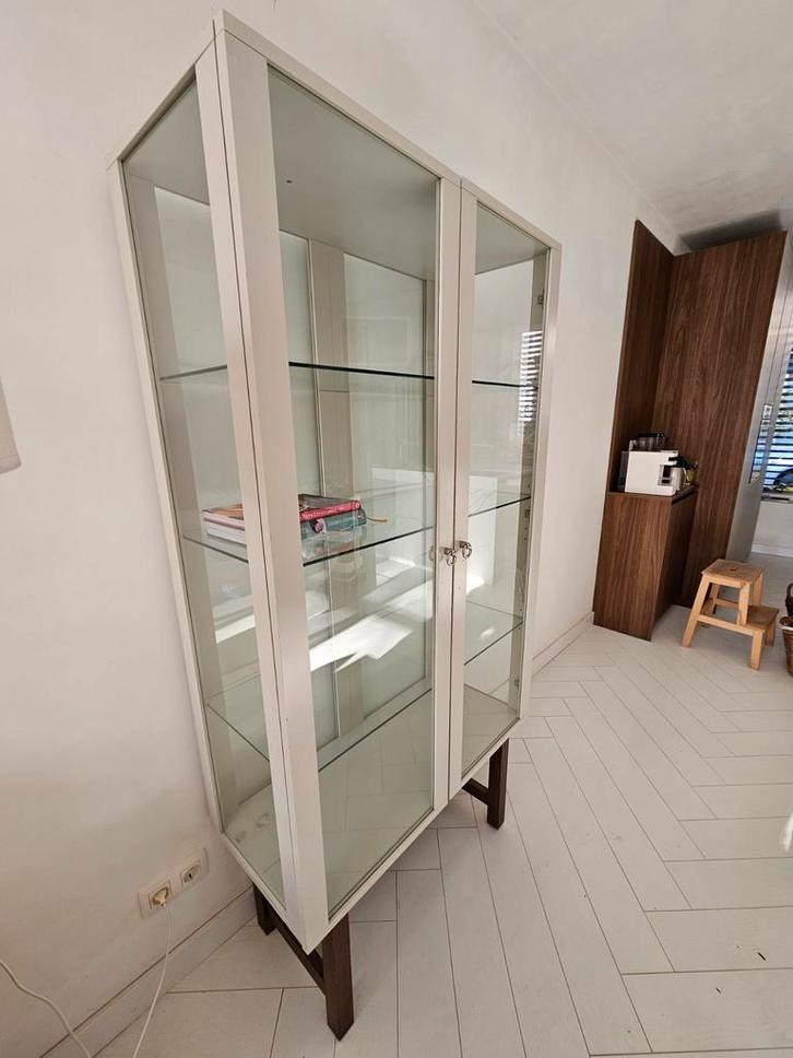 T.e.a.b. IKEA STOCKHOLM vitrinekast 90,5x181,5x40,5, Huis en Inrichting, Kasten | Vitrinekasten, Gebruikt, 150 tot 200 cm, 50 tot 100 cm