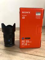 Sony Carl Zeiss Sonnar T* FE 55mm F1.8 ZA, Ophalen of Verzenden, Zo goed als nieuw, Standaardlens