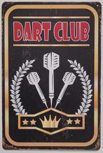 Dart Club darten pijlen reclamebord van metaal wandbord deco, Info@deconoord.nl, Deco Noord, Nieuw, Ophalen of Verzenden