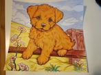 Hondje, tekening, bieden!, Antiek en Kunst, Verzenden