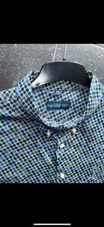 Grote maten blouse 4XL Henderson blauw tinten, Kleding | Heren, Grote Maten, Overhemd, Henderson, Zo goed als nieuw, Verzenden