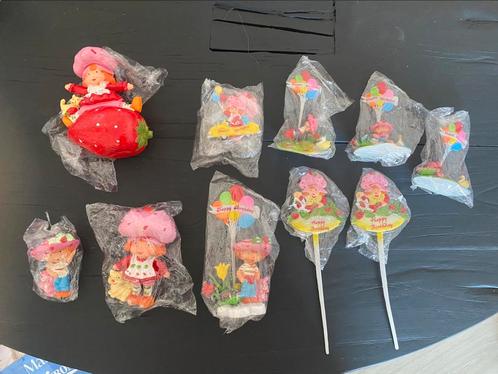 Vintage Strawberry Shortcake taartversiering, Hobby en Vrije tijd, Feestartikelen, Zo goed als nieuw, Ophalen of Verzenden