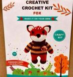 Creatieve knutselkit 12+ haken breien kind Vos Dier cadeau, Hobby en Vrije tijd, Breien en Haken, Overige typen, Nieuw, Ophalen of Verzenden