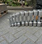 Technogym chrome dumbbells 1-9 kg gewichten, Dumbbell, Ophalen of Verzenden, Gebruikt, Technogym