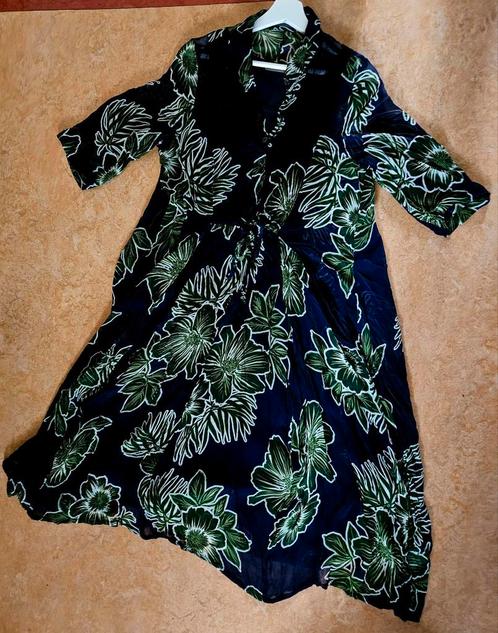 Alembika prachtige jurk mt 2 blauw/groen als NIEUW, Kleding | Dames, Jurken, Zo goed als nieuw, Maat 46/48 (XL) of groter, Blauw