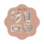 Valentijns clay cutters – set van 4, Ophalen of Verzenden, Nieuw