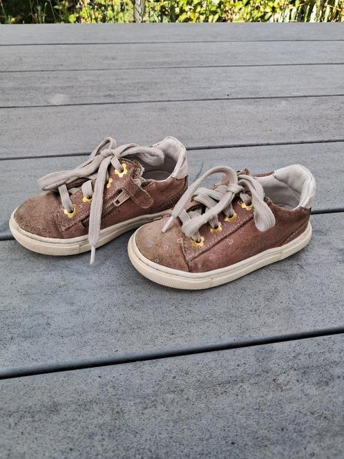 K54 Roze leren schoentjes Develab maat 23, Kinderen en Baby's, Babykleding | Schoentjes en Sokjes, Gebruikt, Meisje, Schoentjes
