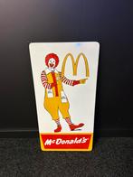 Prachtig emaille reclamebord McDonald’s 100 x 50 cm, Ophalen, Gebruikt, Reclamebord