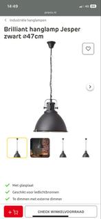 Brilliant Jesper Hanglamp Zwart Ø47cm, Ophalen of Verzenden, Zo goed als nieuw, Metaal, Minder dan 50 cm