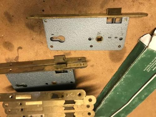 Slot voor profielcilinder met messing voorplaat, Doe-het-zelf en Verbouw, Hang- en Sluitwerk, Zo goed als nieuw, Slot, Koper of Messing