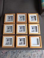 9st. IKEA Fotolijsten Hout 16x16x3,3cm, Passepartout 10x10cm, Ophalen of Verzenden, Zo goed als nieuw