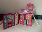 Inklapbaar Barbiehuis - Compact en compleet!, Kinderen en Baby's, Speelgoed | Poppenhuizen, Ophalen, Gebruikt, Poppenhuis