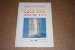 Griekse inscripties. Fibula Schriftreeks., Boeken, Ophalen of Verzenden, 14e eeuw of eerder, Gelezen, Europa