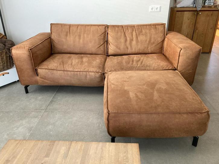 Julia 4-zits Bank & Hocker, Huis en Inrichting, Banken | Bankstellen, Zo goed als nieuw, Rechte bank, Vierpersoons of meer, 200 tot 250 cm