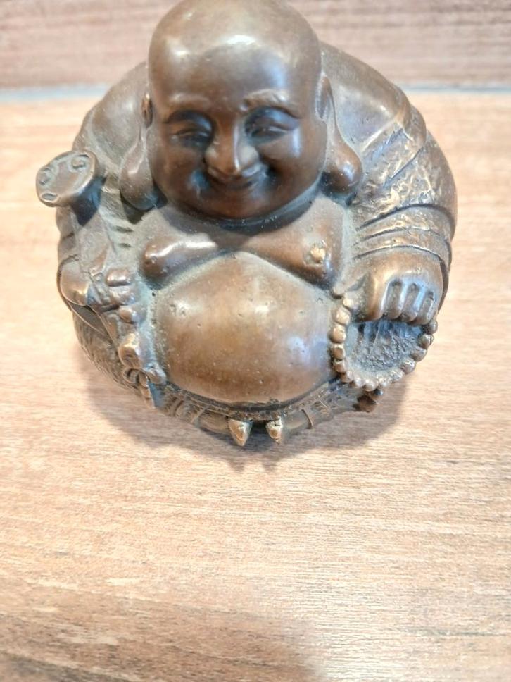 Antieke Bronzen Boeddha, Antiek en Kunst, Kunst | Beelden en Houtsnijwerken, Ophalen of Verzenden