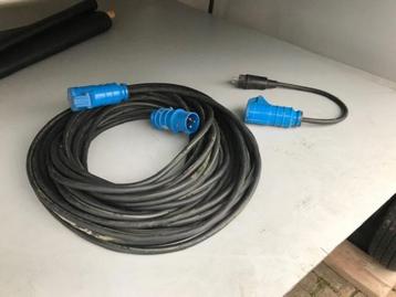 euro verlengkabel caravan kabel aansluit camper + verloop beschikbaar voor biedingen