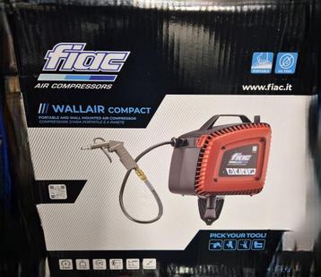 Nieuw! FIAC Wallair Compact Compressor met interne 7m haspel beschikbaar voor biedingen