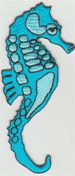 Zeepaardje stoffen opstrijk patch embleem #1, Verzenden, Nieuw, Overige typen