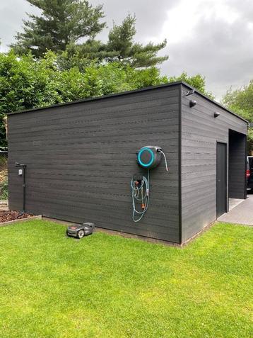 Restpartij zwarte rabatdelen composiet / Gevelbekleding beschikbaar voor biedingen