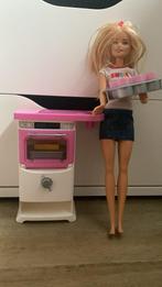 Leuke barbie set scooter en bakkertje, Ophalen of Verzenden, Gebruikt, Barbie