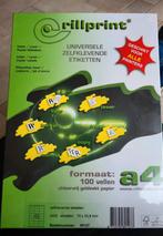 Universele zelfklevende etiketten, voor alle printers, Boeken, Ophalen, Nieuw