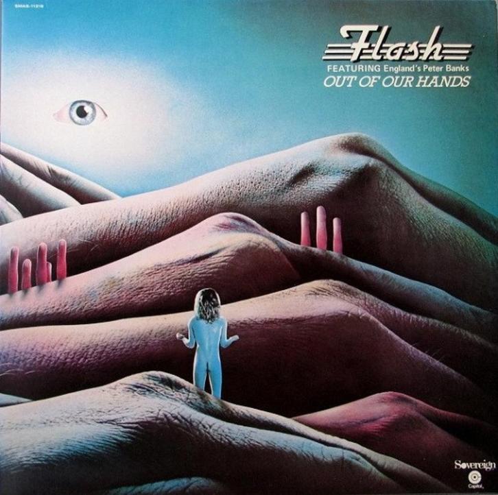 LP FLASH (Ex - YES ) - Out of our Hands, Cd's en Dvd's, Vinyl | Rock, Zo goed als nieuw, Progressive, 12 inch, Verzenden