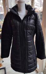 Prachtige Zwarte leren jas, maat 48 (valt als 42), Kleding | Dames, Ophalen of Verzenden